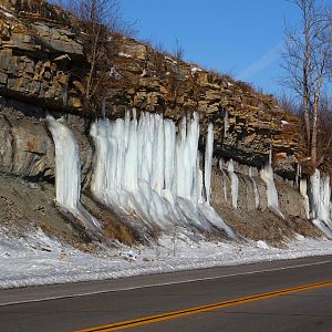 Icicles  Along the Road