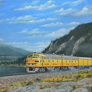 Union Pacific In The Columbia River Gorge