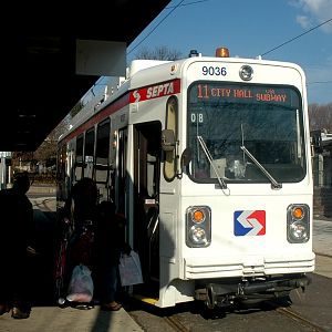 Septa LRV at Darby Trans Center