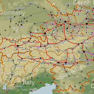 Railway Map of Austria