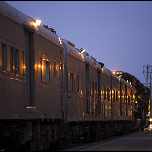 Circus Train Going Away on Santa Ana St.