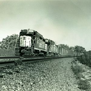 SantaFe westbound freight climbing Edelstein  Hill