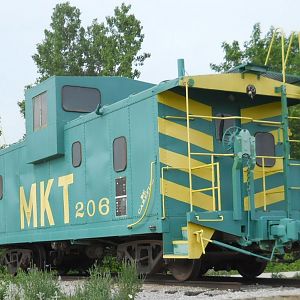View of MKT 206 Caboose