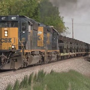 Military Tanks on the CSX Toledo Subdivision (2019)