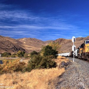 Union Pacific along the Snake River at Olds Ferry, Idaho