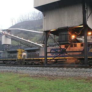 Loading coal