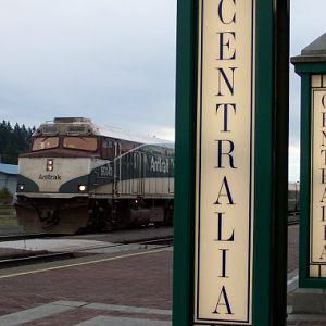 Centralia train stop.