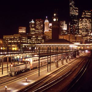 King Street Station by night