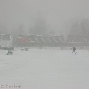 Michigan Blizzard on the GTW Mt. Clemens Sub.