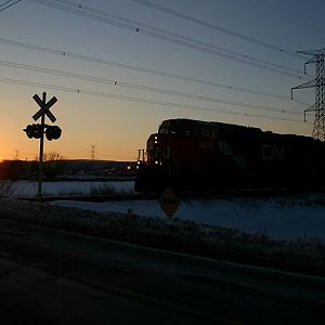 CN 391 at sunset