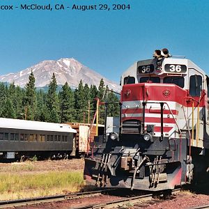 McCloud Railway SD38 #36