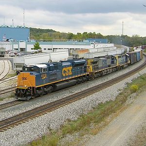 Eastbound with CSX 4838