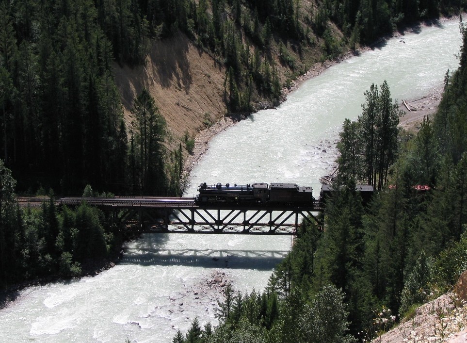 2816 East over the Kicking Horse River
