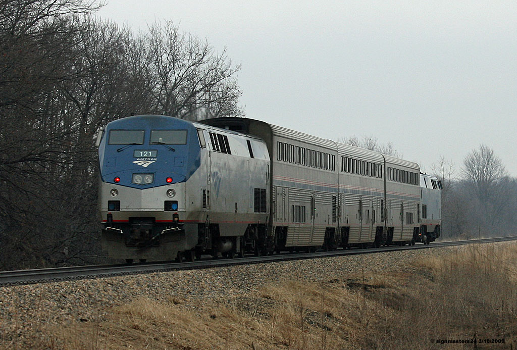 Amtrak 350 east of Decatur, MI