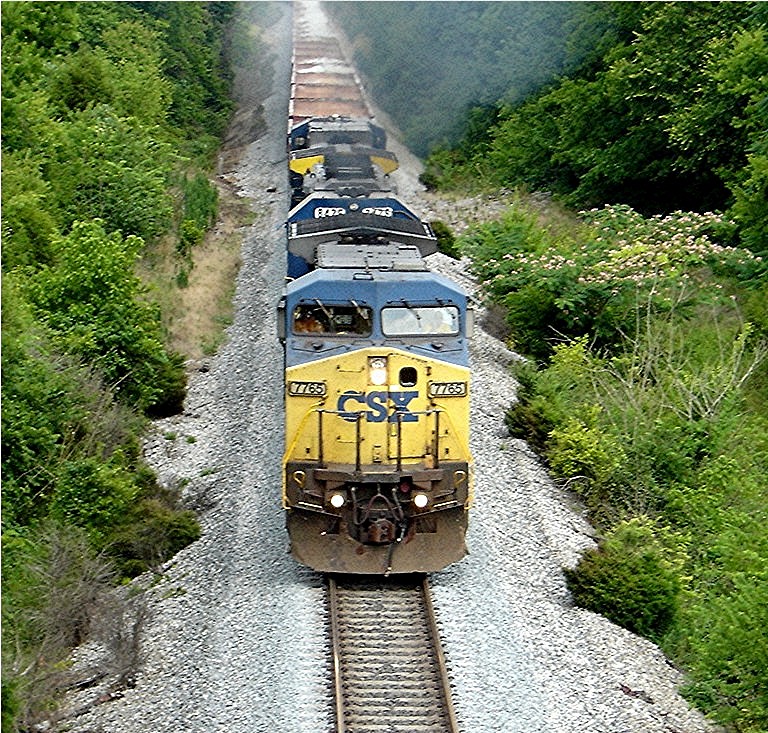 Ballast train outside of Nashville
