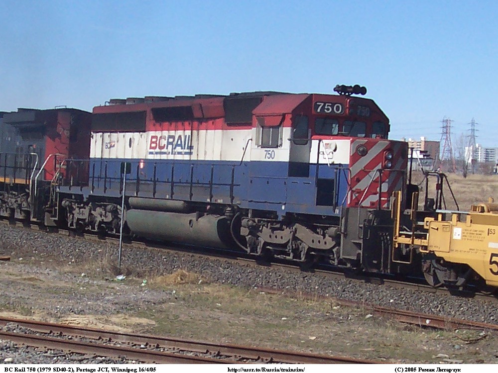 BC Rail 750 (SD40-2)