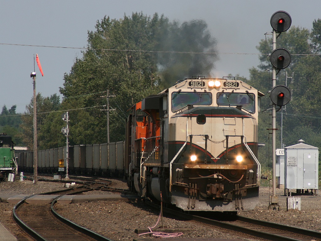 BNSF coal train at Centrala, WA