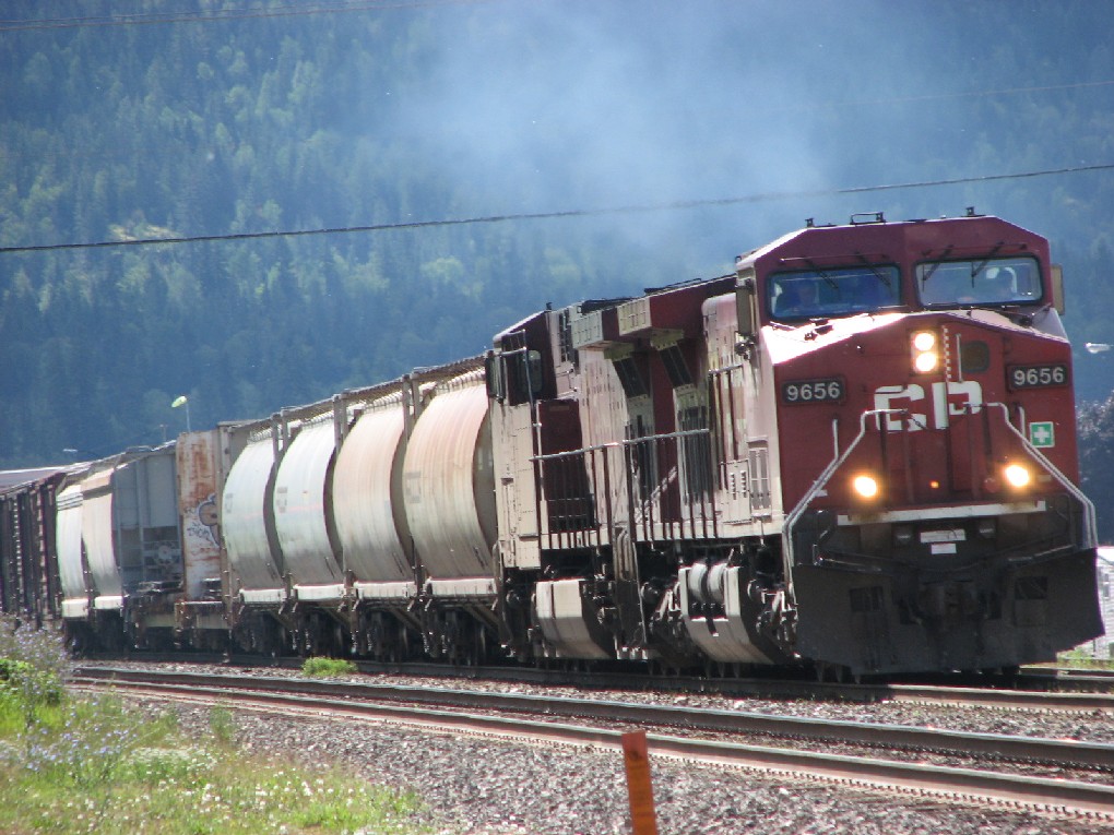 CP 9656 leads freight