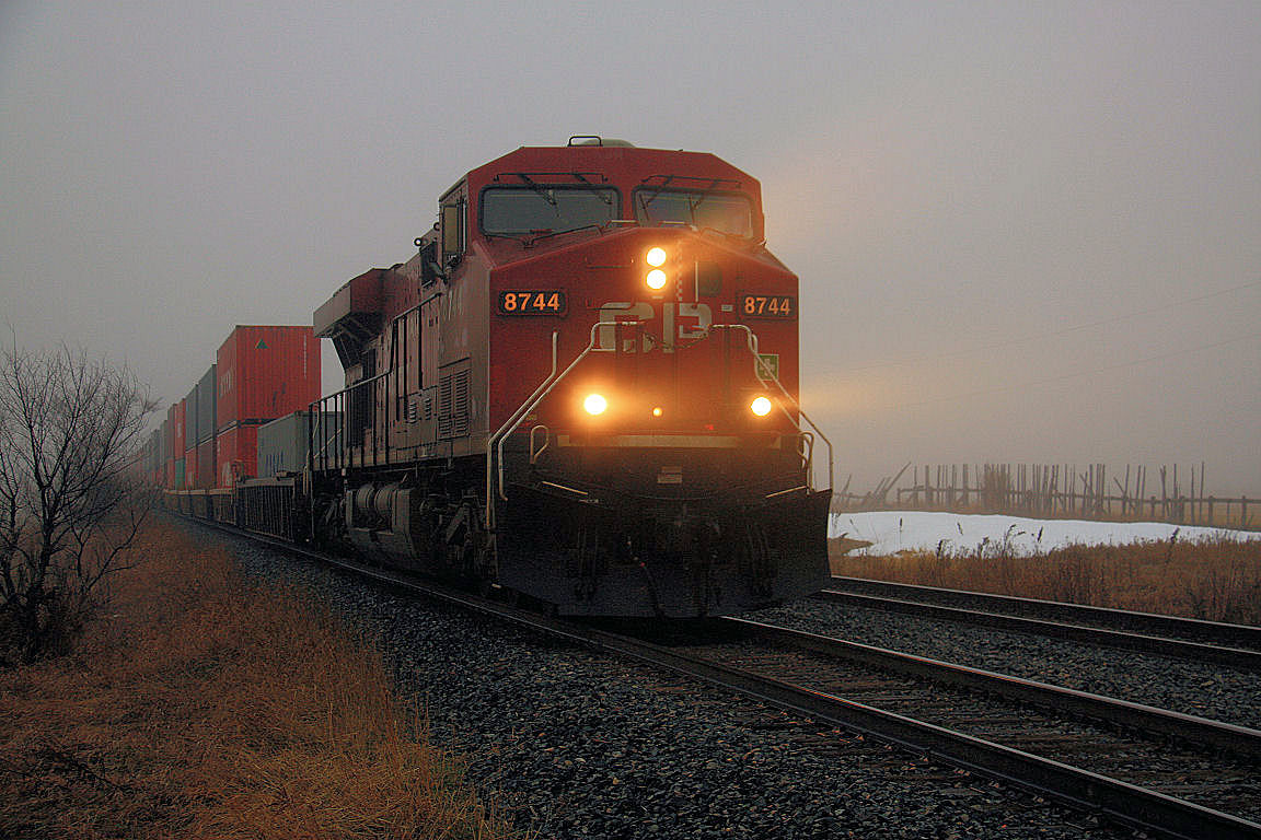 CP Rail #7844  Heavy Fog