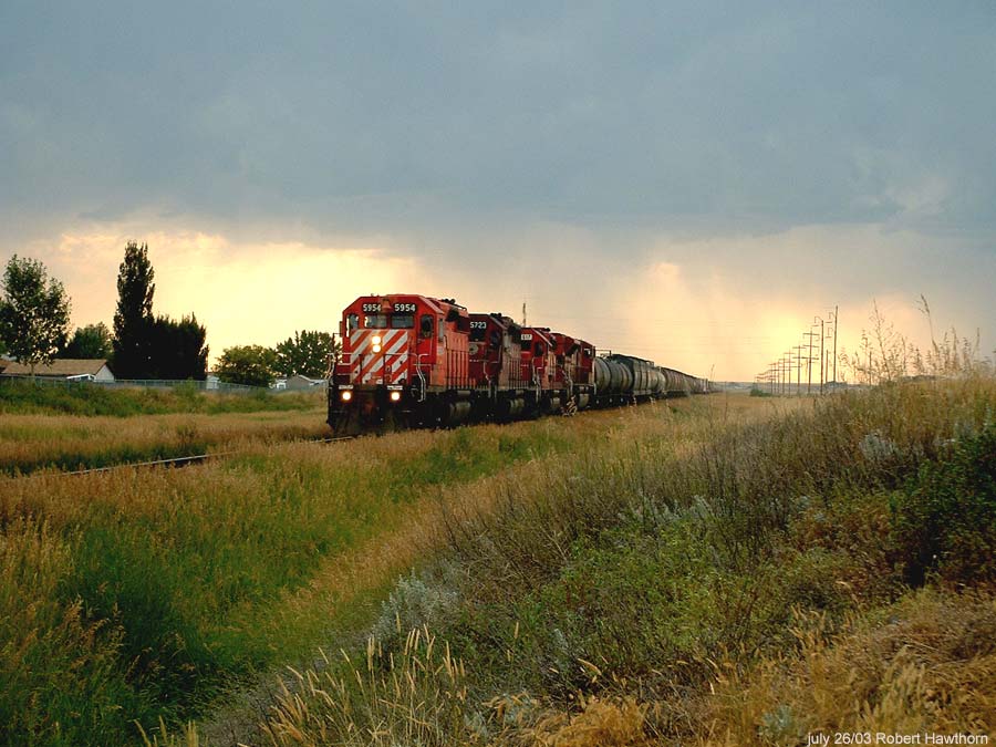 CP rail east bound Brooks Alberta