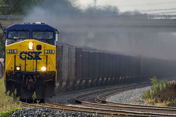 CSX coal north bound, Marion Ohio