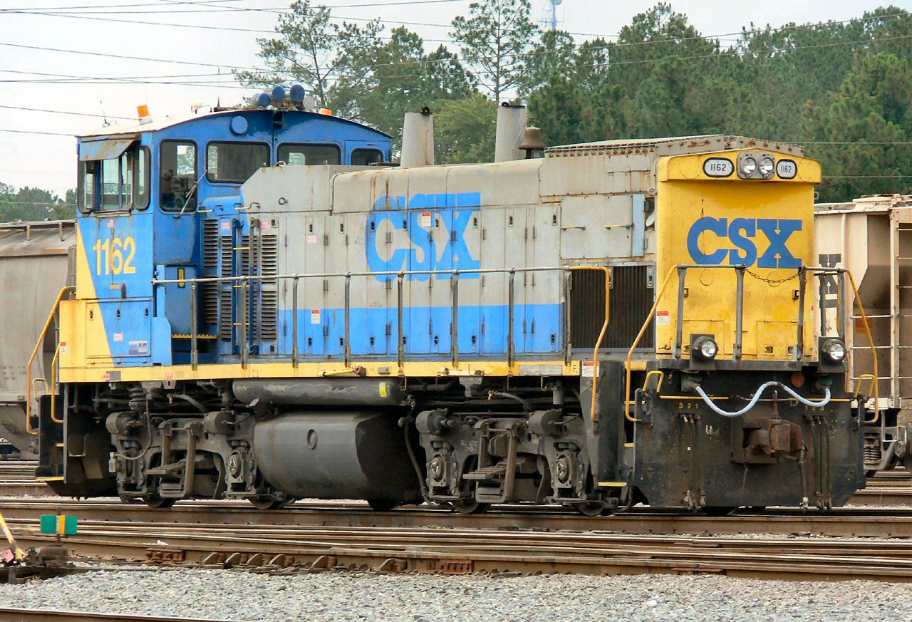 Ex-SCL 4012 - MP15AC CSX 1162 sit in Baldwin Yard.