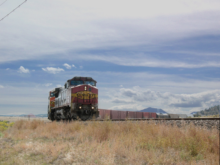 Mixed Manifest Northbound by Spanish Peaks