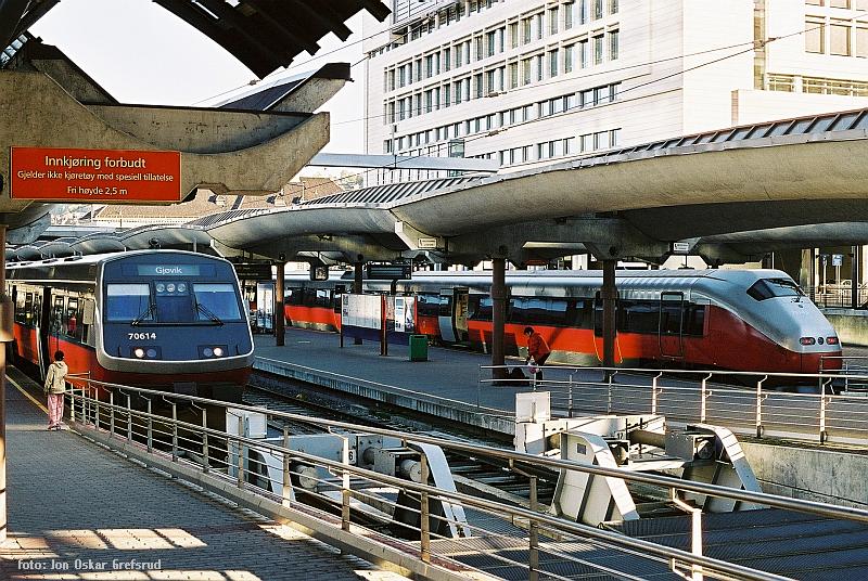 Modern trains at Oslo S