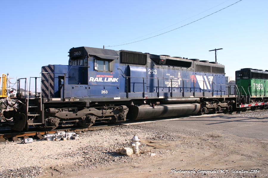 Montana Rail Link - MRL 263 - SD40-2XR - M.J. Scanlon