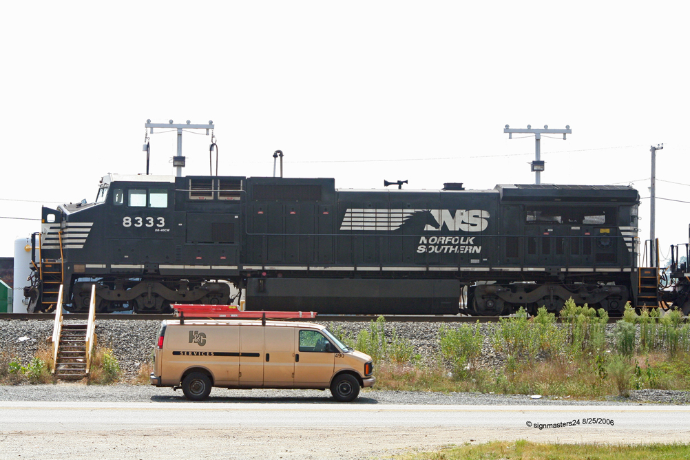 NS #9333 at the fueling station R. Young yard Elkhart, IN