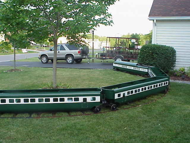 Our Train in the front yard