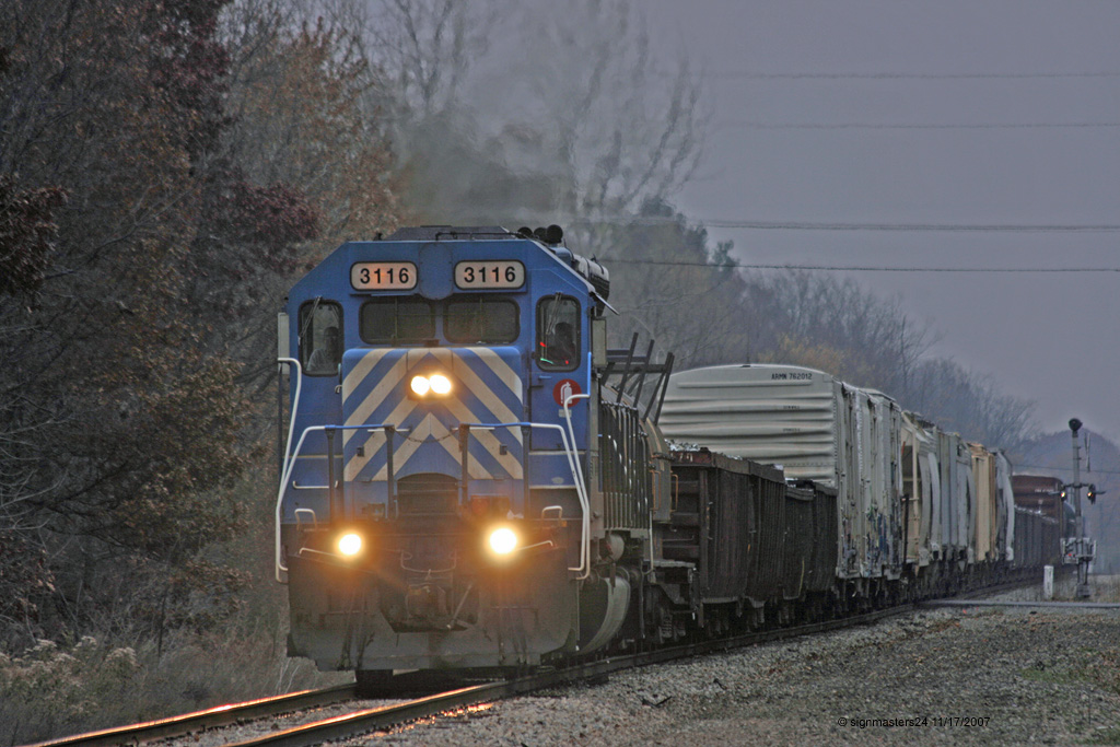 Porter, IN 3116 moves to the main heading west