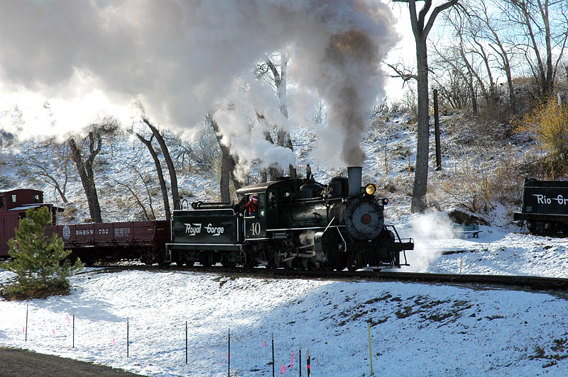 Santa train at the Colorado Railroad Museum