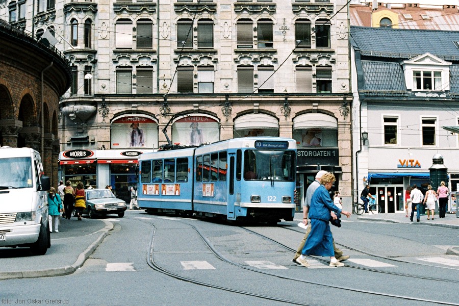 Street running tram.....