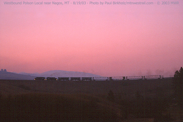 Sunrise at Nagos, MT....