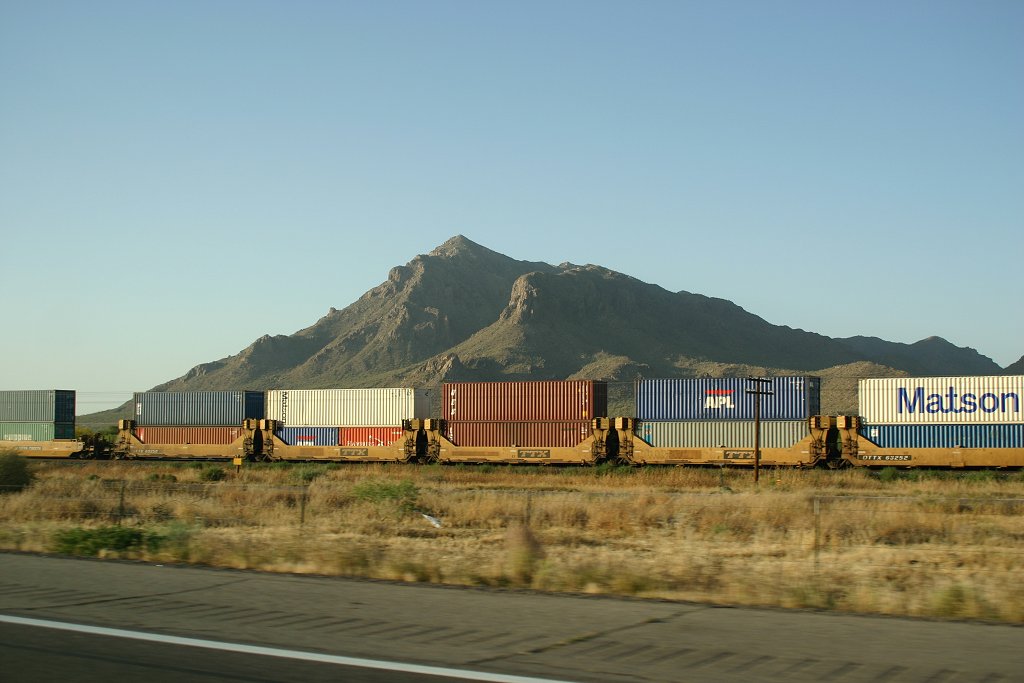 UP Stack train seen from I-10