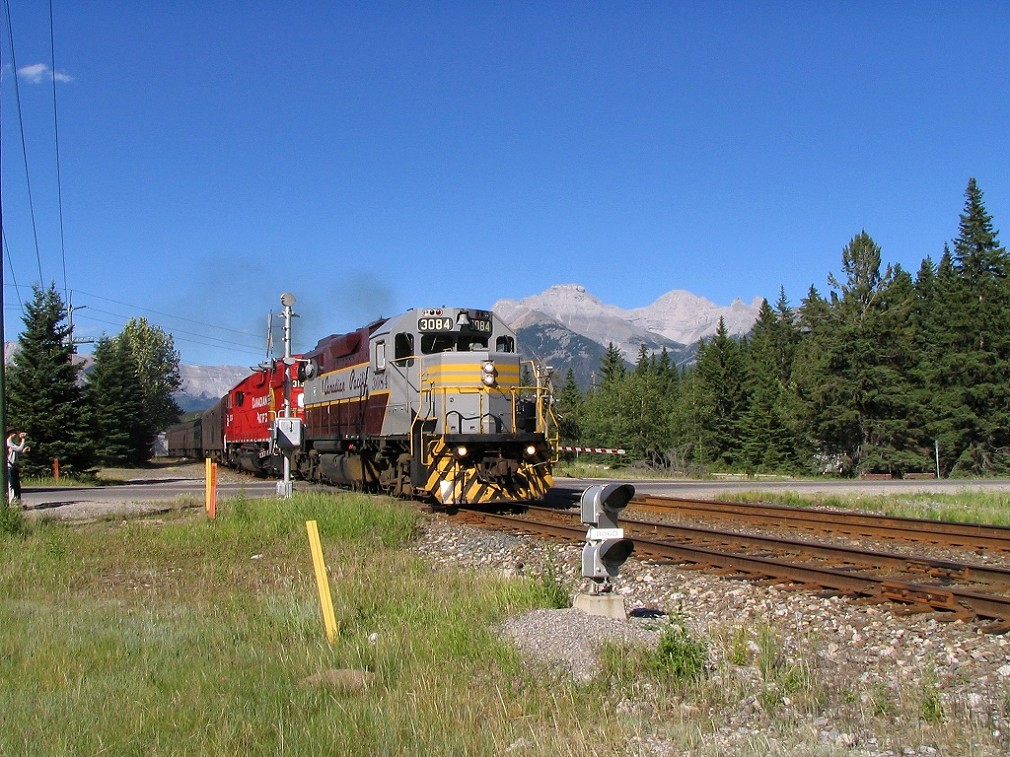 Westbound Royal Canadian Pacific at Banff