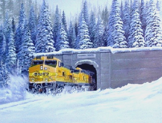 Winter Cascade Tunnel